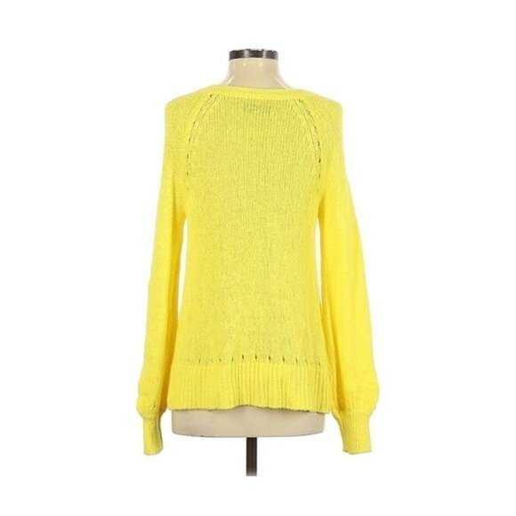 Ann Taylor LOFT Yellow Long Sleeve Sweater - Picture 2 of 2
